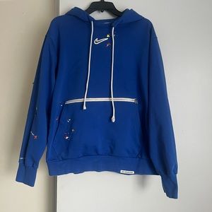 Nike Royal Blue Paint Splatter Sweatshirt